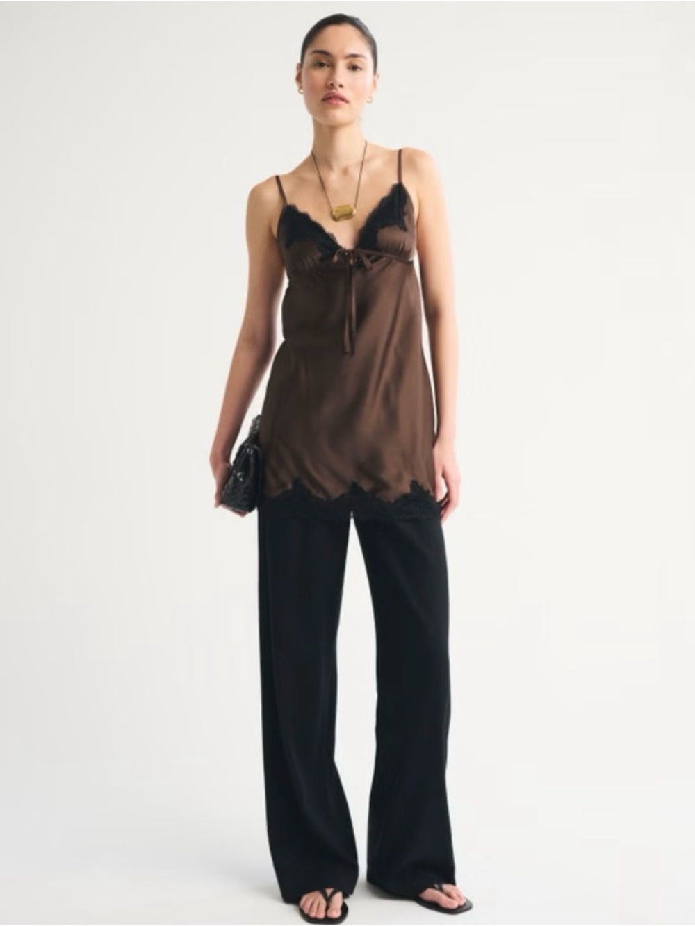 A&F Sloane Linen-Blend Tailored Wide Leg Pant